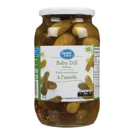 Great Value Baby Dill Pickles (1L)