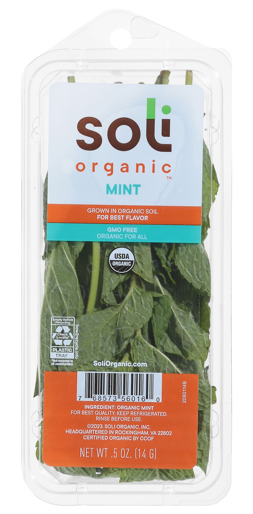 Soli Organic Fresh Mint (0.5 oz)