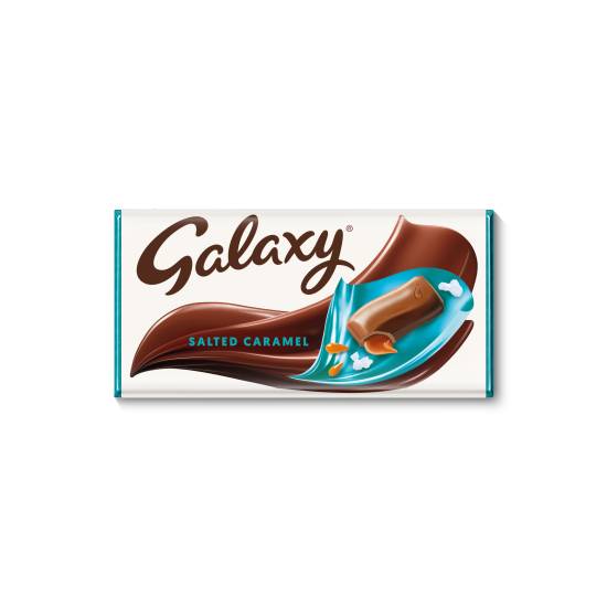 Galaxy Salted Caramel & Milk Chocolate Block Bar (135g)
