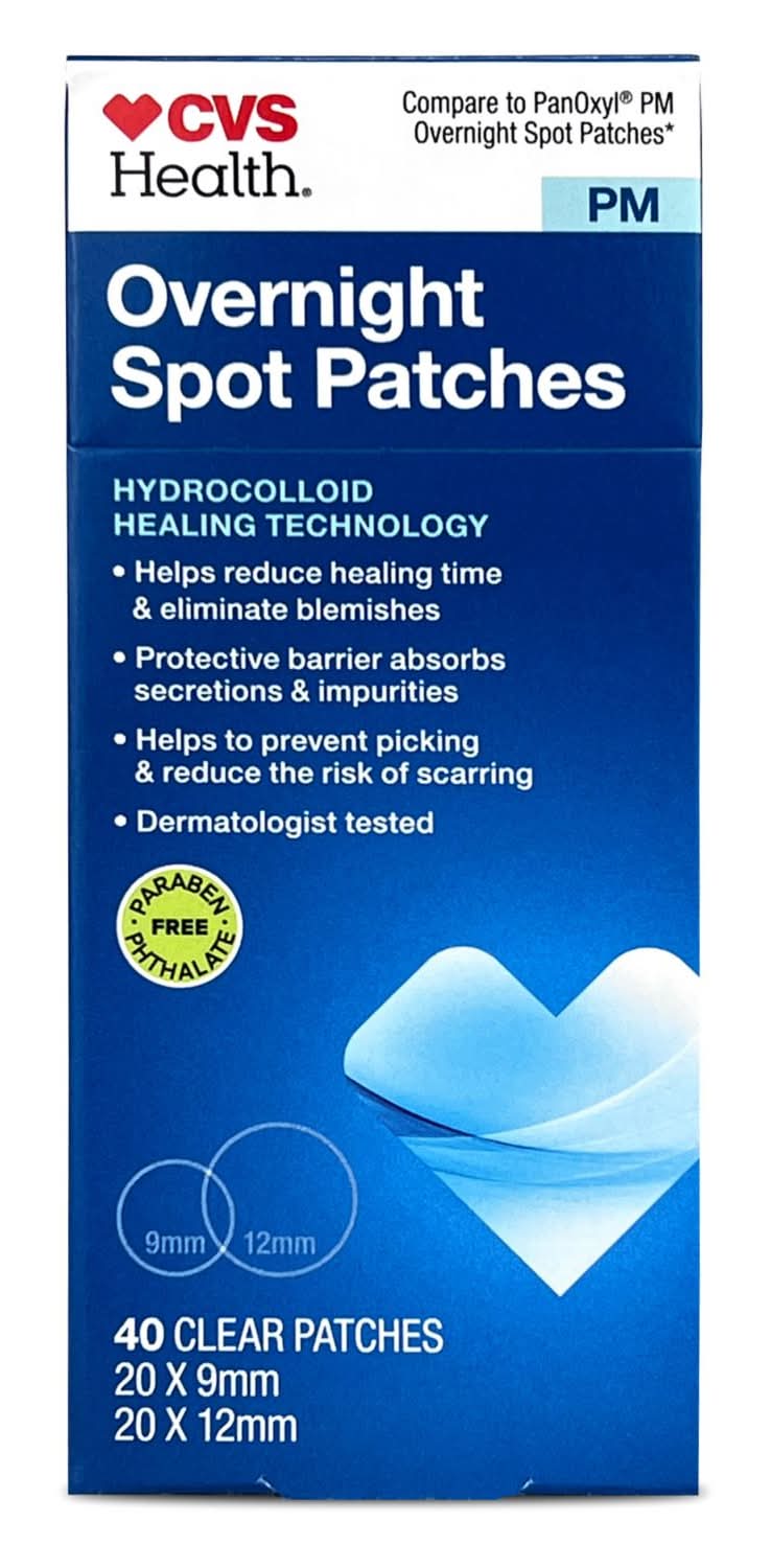 CVS Health Overnight Spot Patches, 0.35 Inch - 0.4 Inch (40 ct)