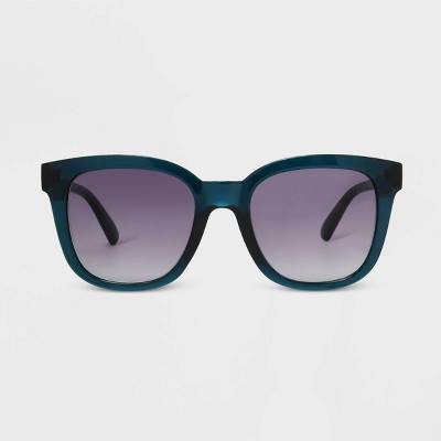 Universal Thread Women's Shiny Plastic Square Blue Light Filtering Glasses