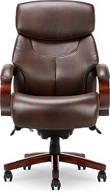 La-Z-Boy Bradley Bonded Leather Executive Chair, Roasted Chestnut (44762)