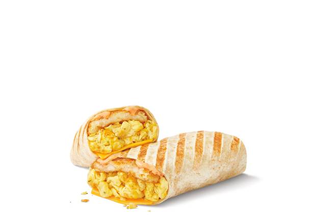 Egg & Cheese Scrambled Egg Loaded Breakfast Wrap