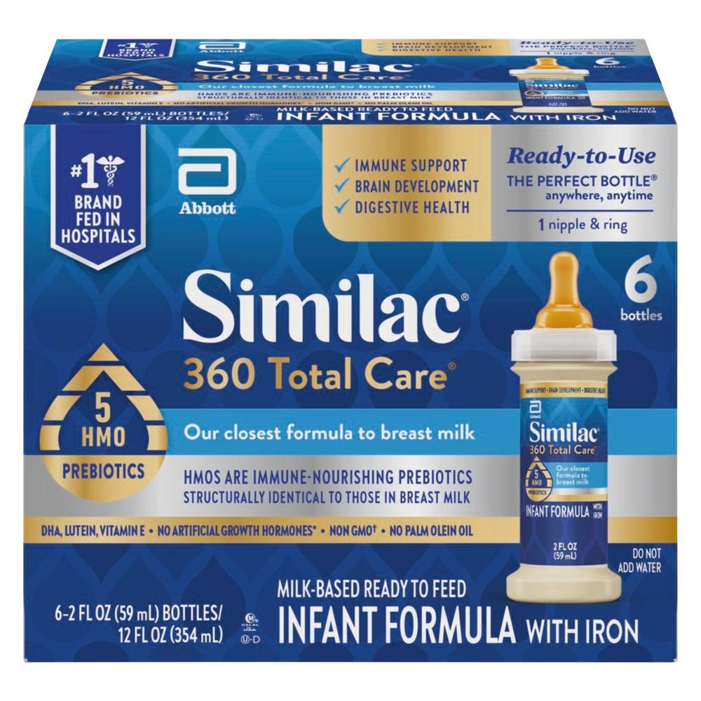 Similac 360 Total Care Infant Formula With Iron (12 fl oz, 6 ct)