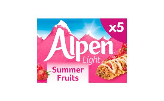 Alpen Light Cereal Bars Summer Fruits 5 x 19g