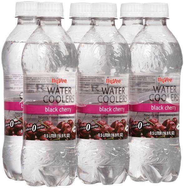 Hy-Vee Water Coolers Black Cherry 6 Pack