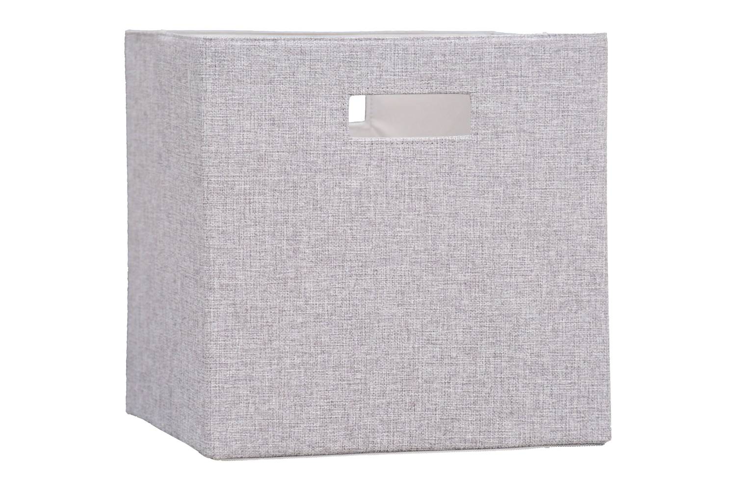 allen + roth (13-in W x 13-in H x 13-in D) Gray Fabric Collapsible Bin | CL22-13FBC-GR1