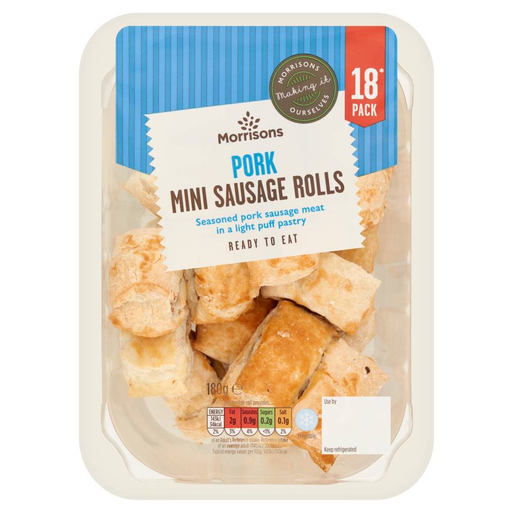 Morrisons Pork Mini Sausage Rolls (18 pack)