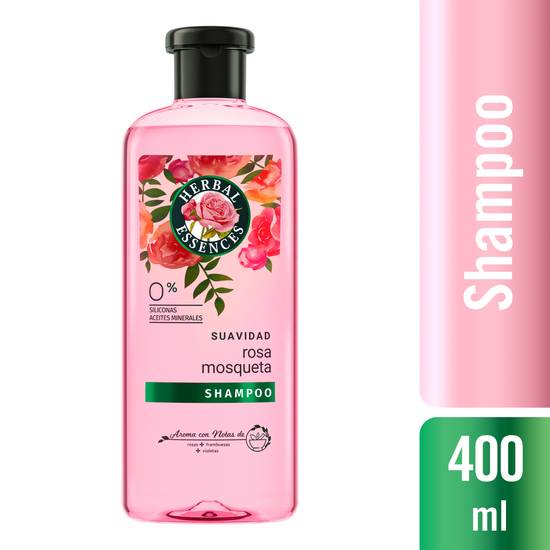 Herbal essences shampoo suavidad rosa mosqueta