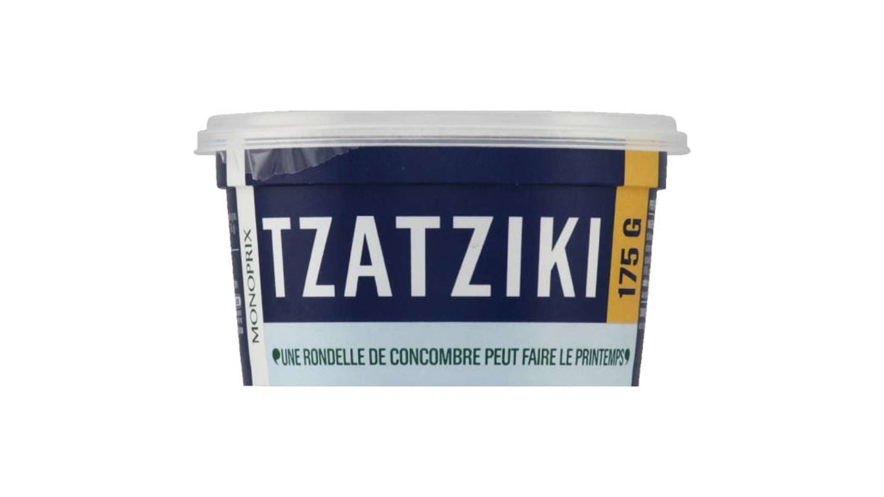Monoprix - Tzatziki préparation à base de fromage blanc et de concombre