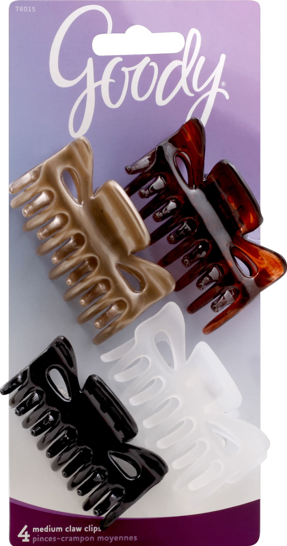 Goody Medium Claw Clips Assorted Colors (1.3 oz)