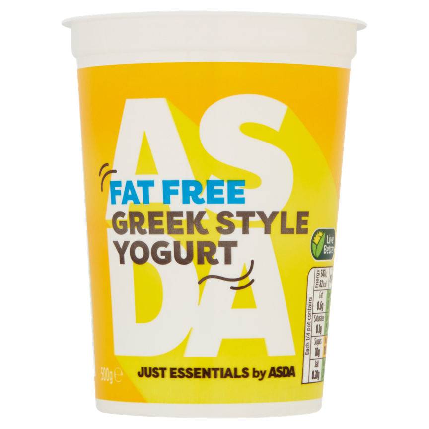 ASDA Fat Free Greek Style Yogurt (500g)