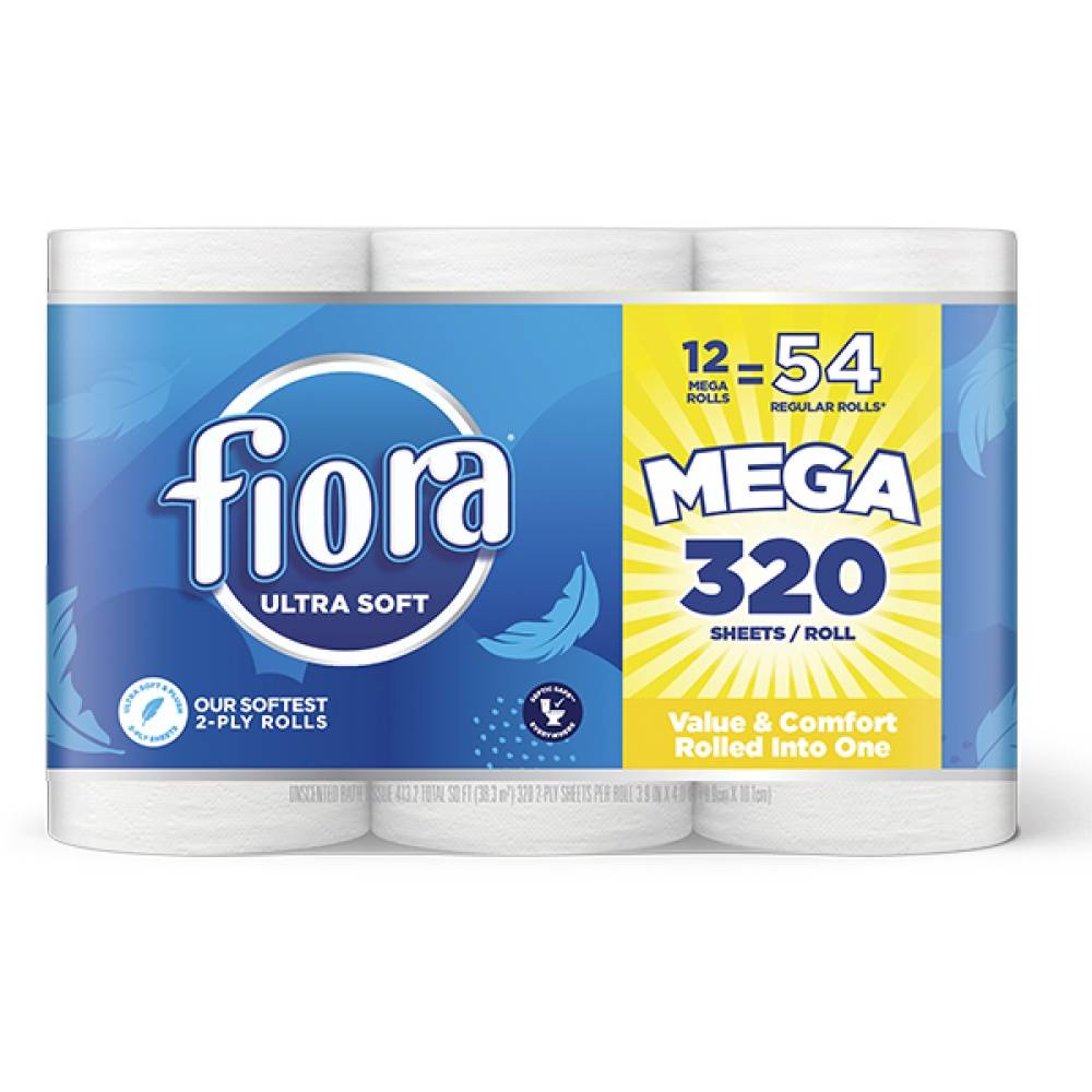 Fiora Ultra Soft Bath Tissue Mega Roll