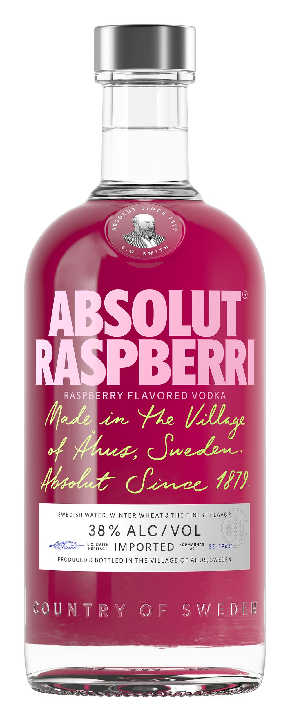 Absolut - Vodka aromatisée, framboise (700ml)