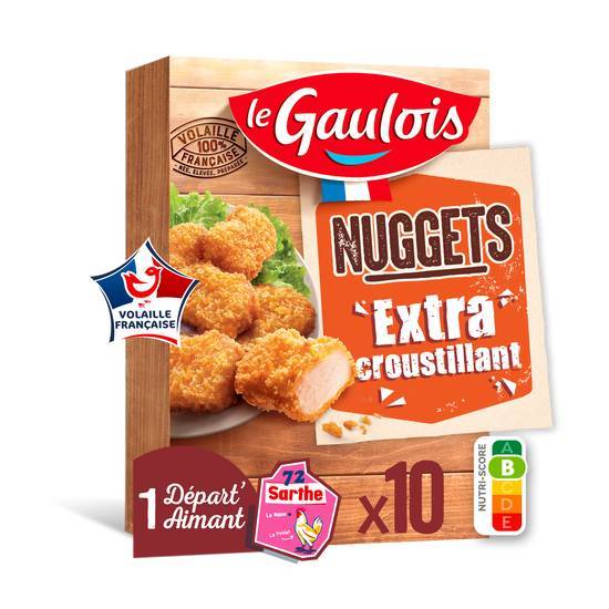 Nuggets extra croustillant x10 - le gaulois - 200g