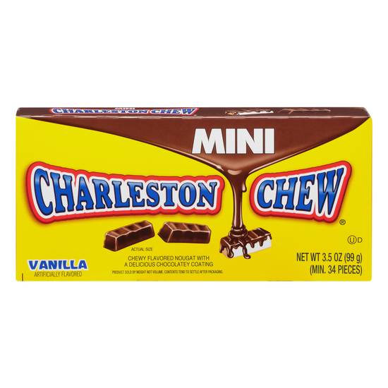 Charleston Chew Mini Nougat With Delicious Chocolatey Coating (vanilla)