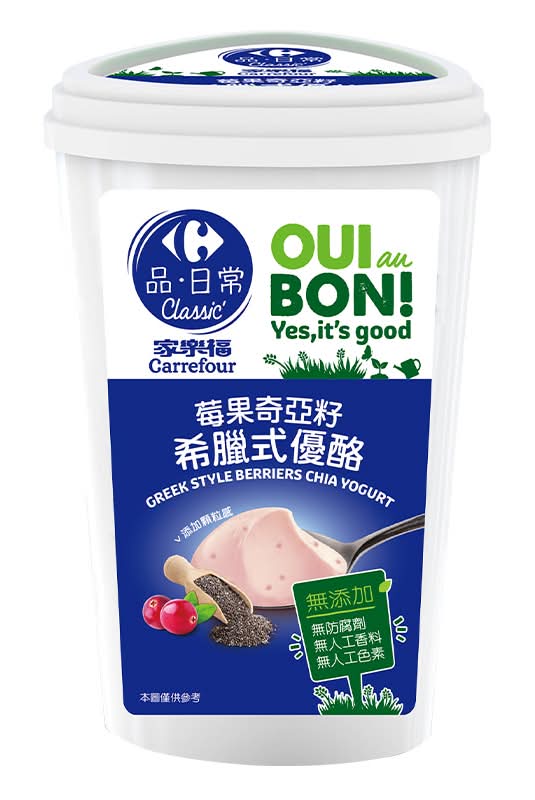 家樂福希臘式苺果奇亞籽優格(每瓶約500g)※實際到貨效期約4天以上 <500g克 x 1 x 1BOTTLE瓶>