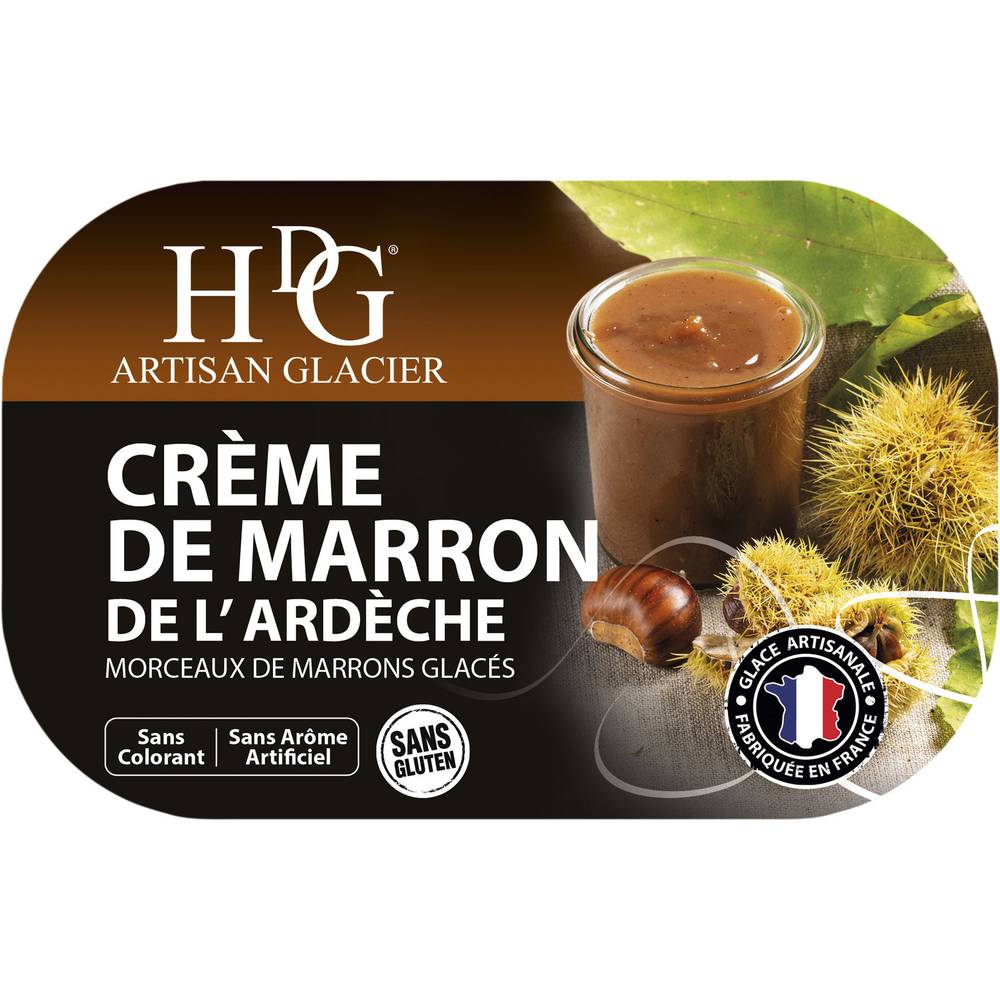 HDG - Glace crème de marron de l'ardèche (487g)