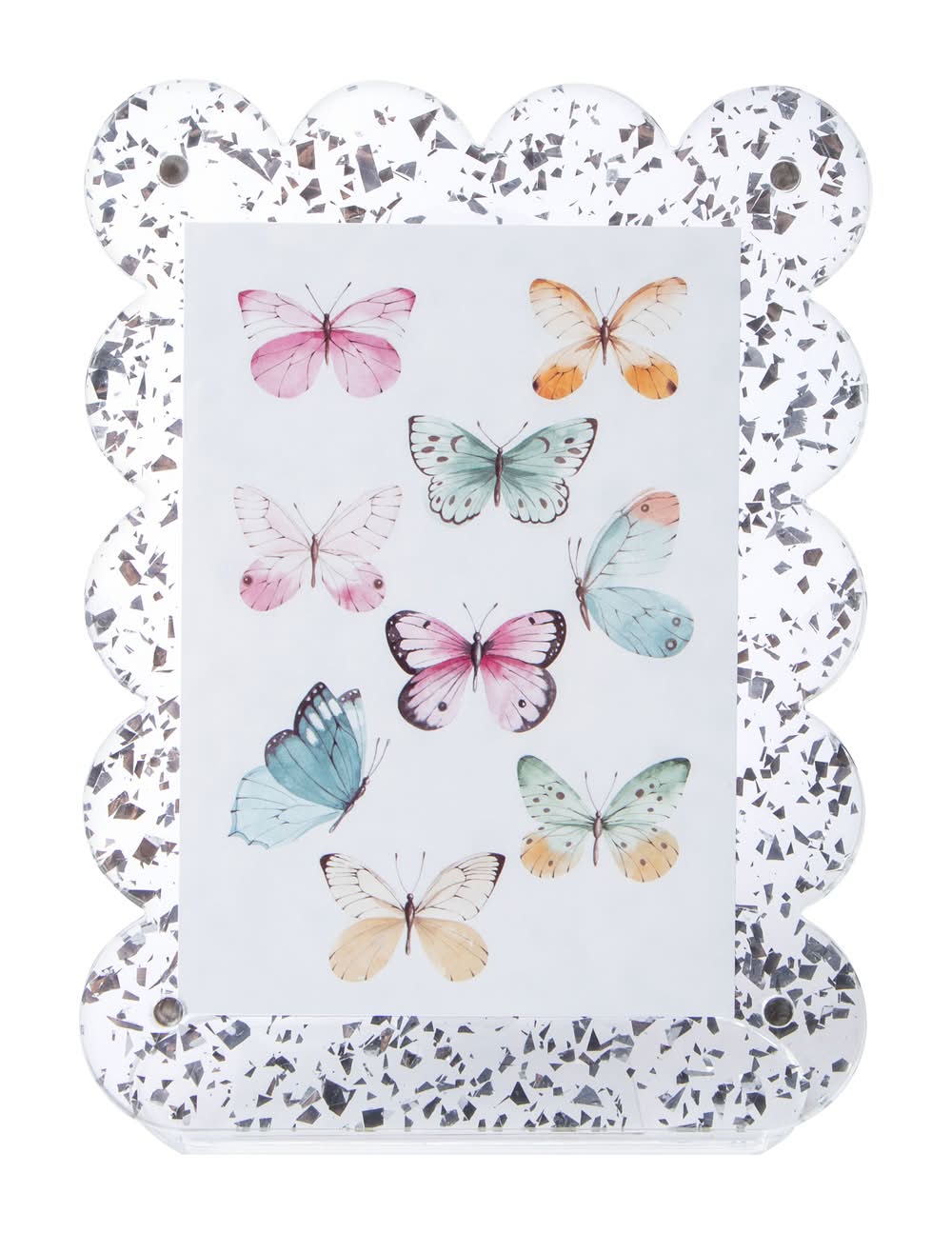 Glitter Photo Frame Silver