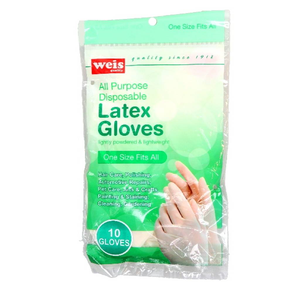Weis Quality Weis Latex Gloves Disposable