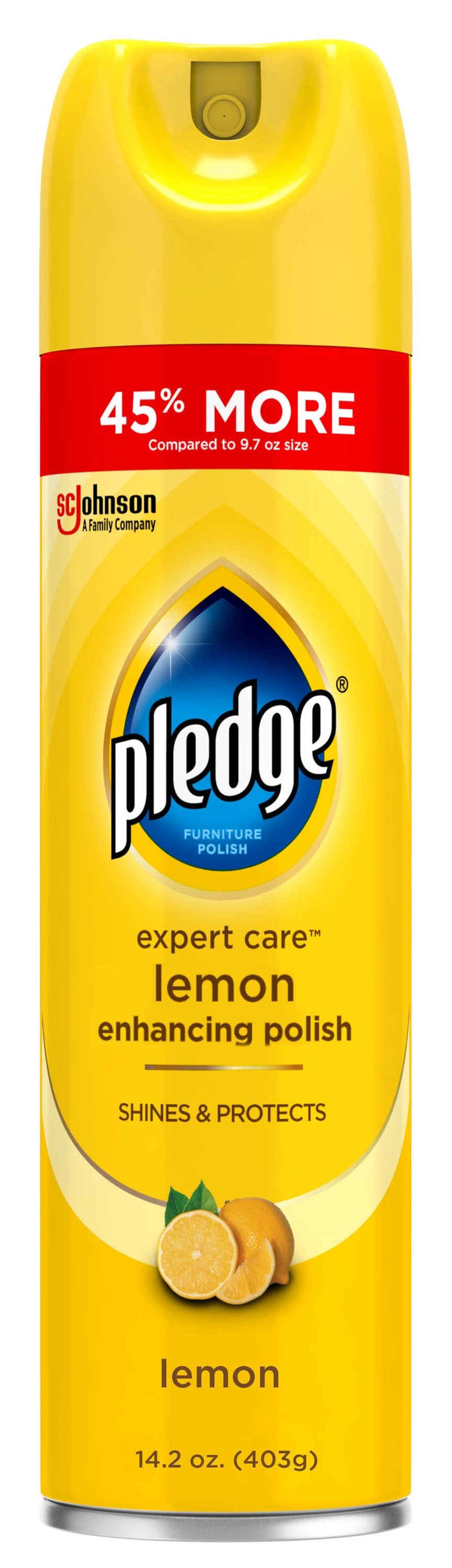 Pledge Enhancing Polish 14.2 -oz Lemon Fabric and upholstery cleaner Spray