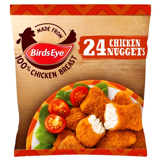 Birds Eye Chicken Nuggets With Golden Wholegrain (24 pack)