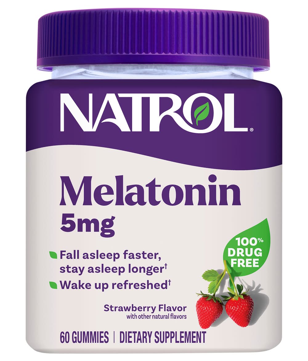 Natrol Melatonin 5mg, Sleep Support, Gummies Strawberry