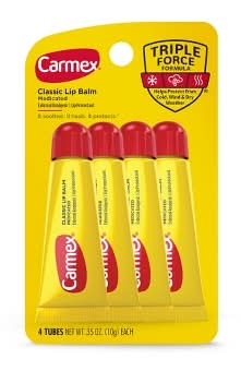 Carmex Classic Medicated Lip Balm (4 x 0.35 oz)