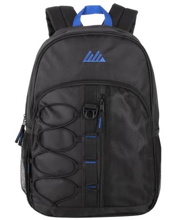 Summit Ridge Multi-Pocket Bungee Cord Backpack, Black