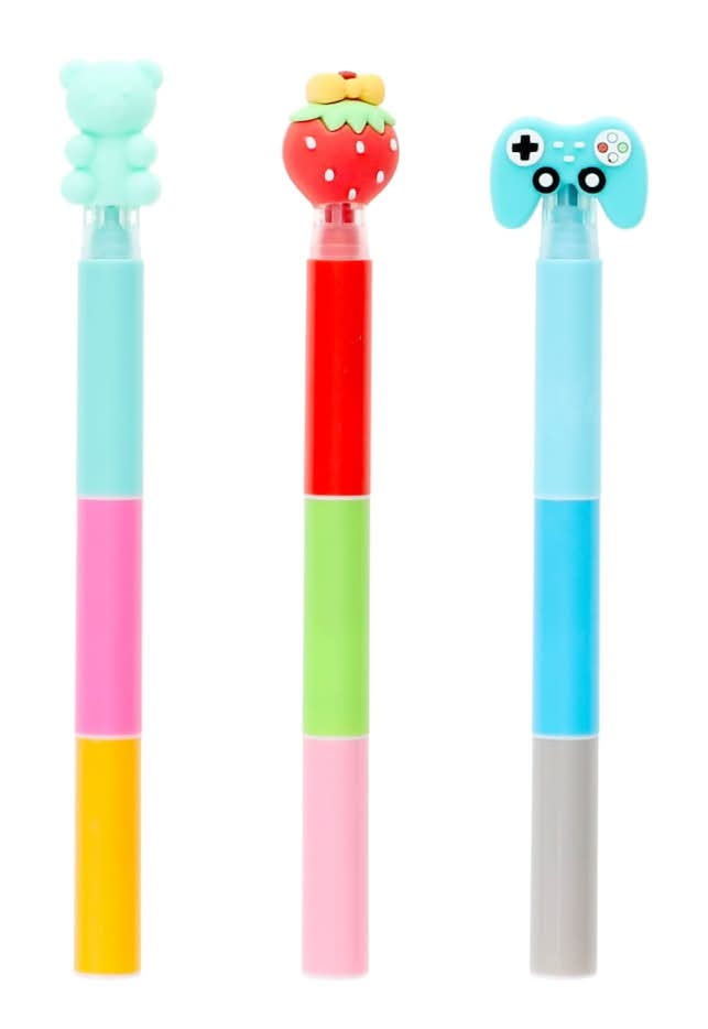 Novelty Stack Highlighter With Topper, Assorted Designs, 1-ct.