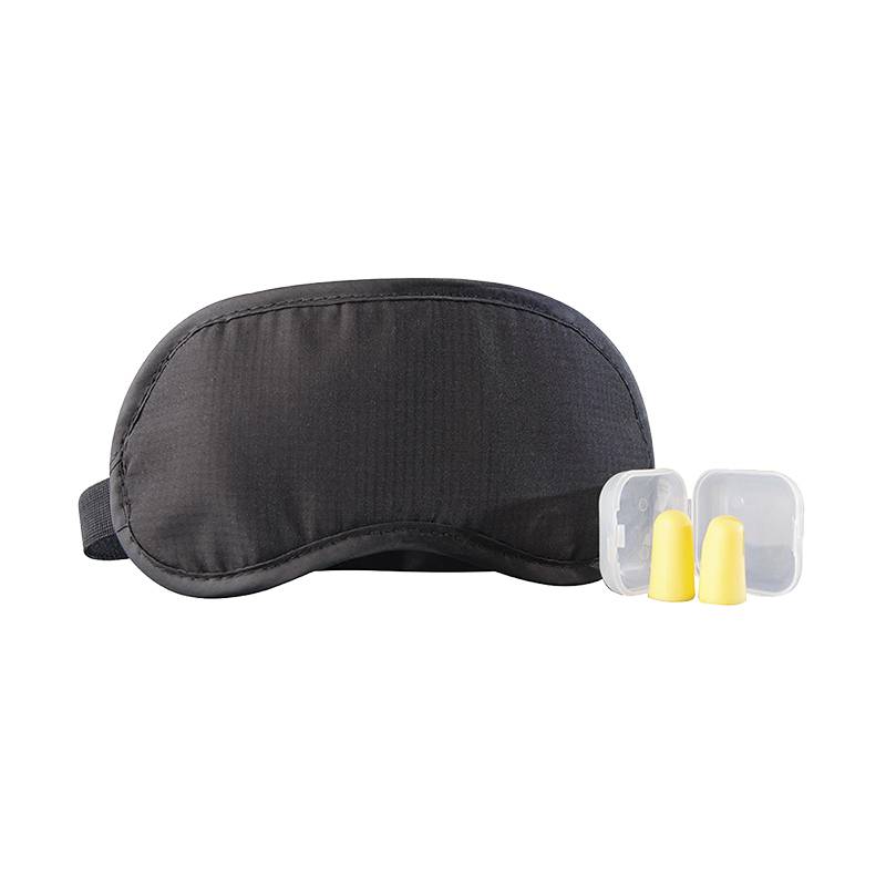 Austin House Eye Mask and Ear Plugs Set, Black