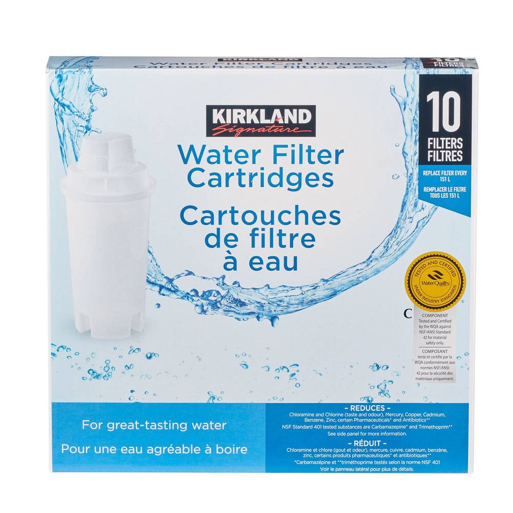 Kirkland Signature Water Filter Cartridges, 10-Pack