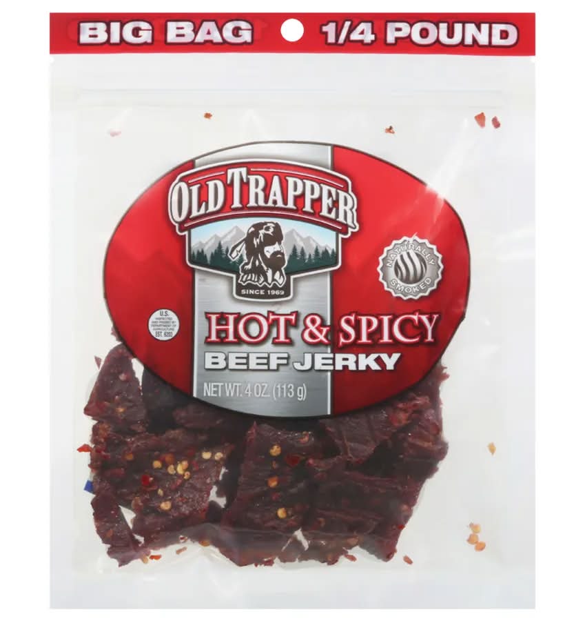 Old Trapper Beef Jerky Hot and Spicy