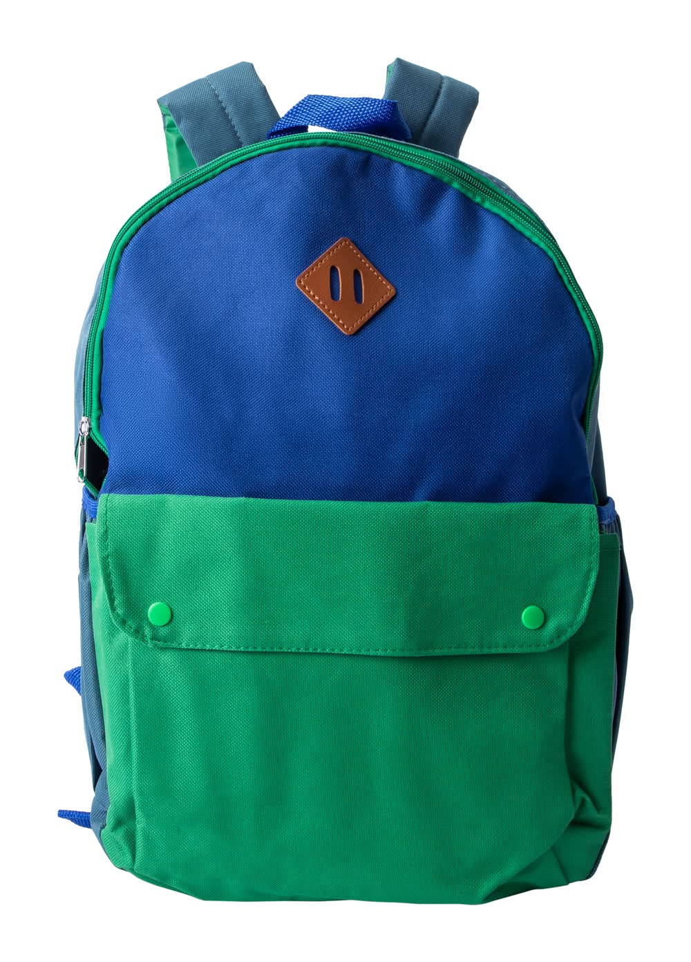 Two-Tone Snap Backpack Blue