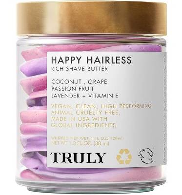 Truly Happy Hairless Shave Butter Body Wash, Assorted
