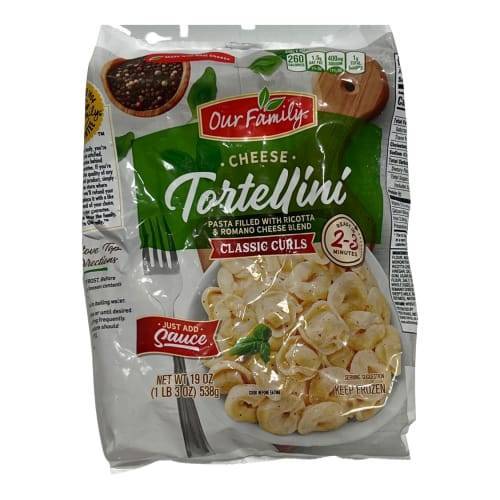 Our Family Cheese Tortellini Classic Curls (1.19 lbs)