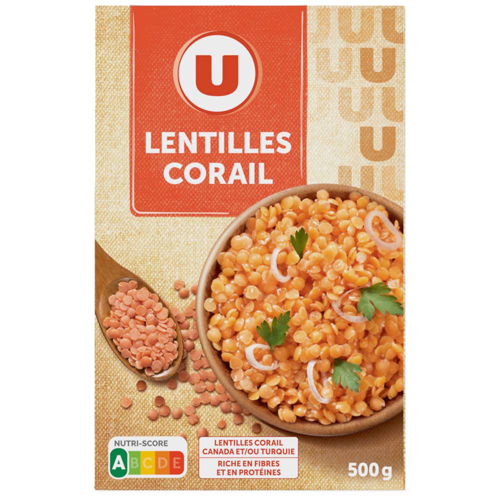 Les Produits U - U lentilles corail