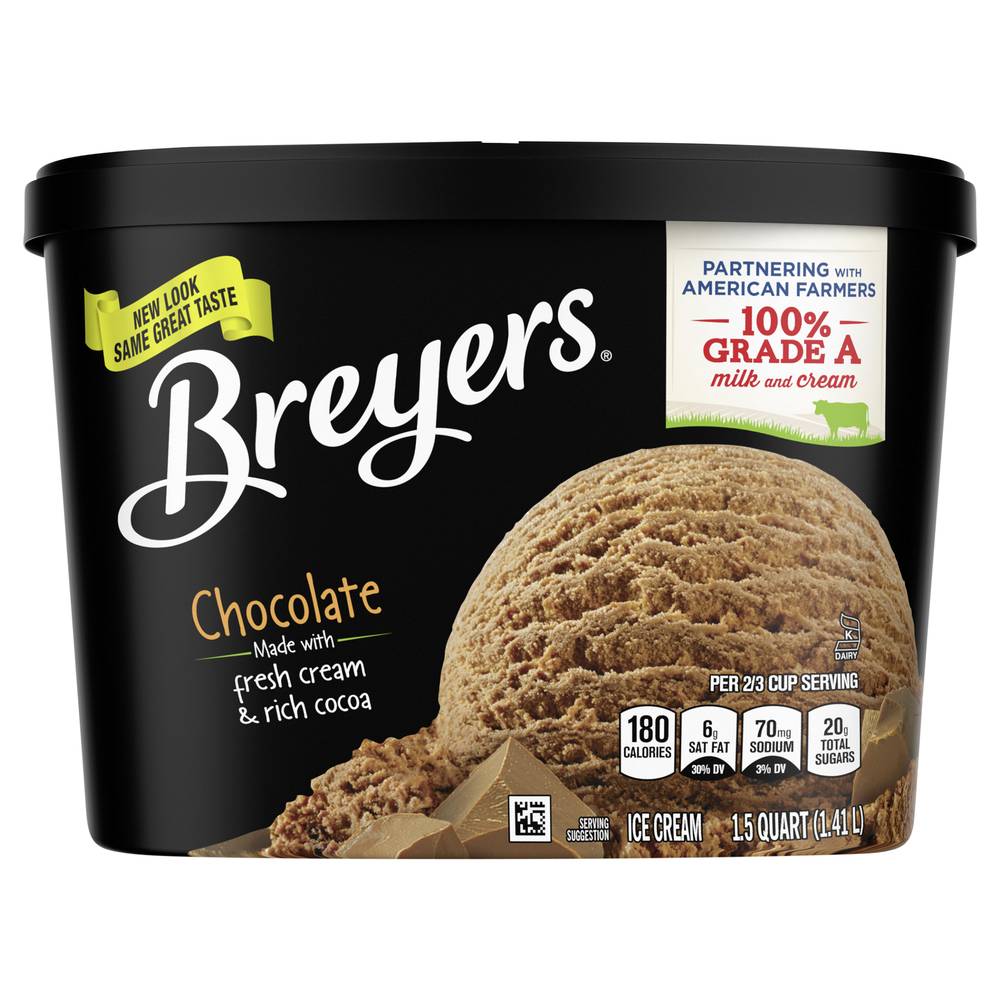 Breyers Ice Cream, Chocolate (1.5 qt)