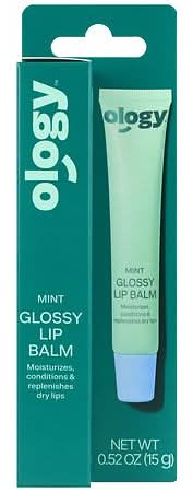 Ology Glossy Lip Balm, Mint (0.52 oz)