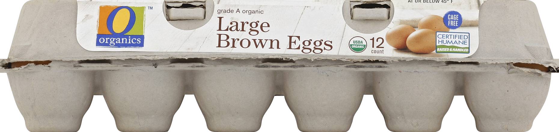 O Organics Grade a Large Brown Eggs (12 eggs)