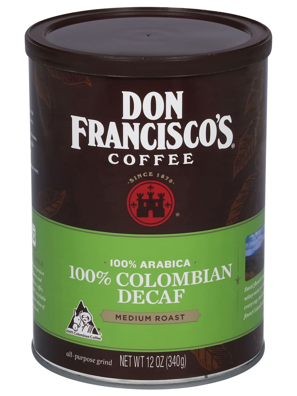 Don Francisco's 100% Arabica Colombian Decaf Medium Roast Coffee (12 oz)