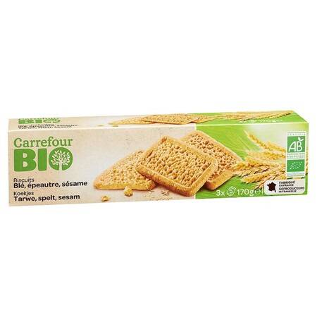 Carrefour - Biscuits bio aux céréales (170g)