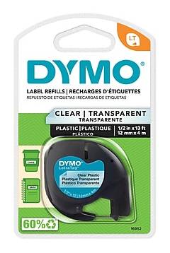 DYMO Black-On-Clear Tape