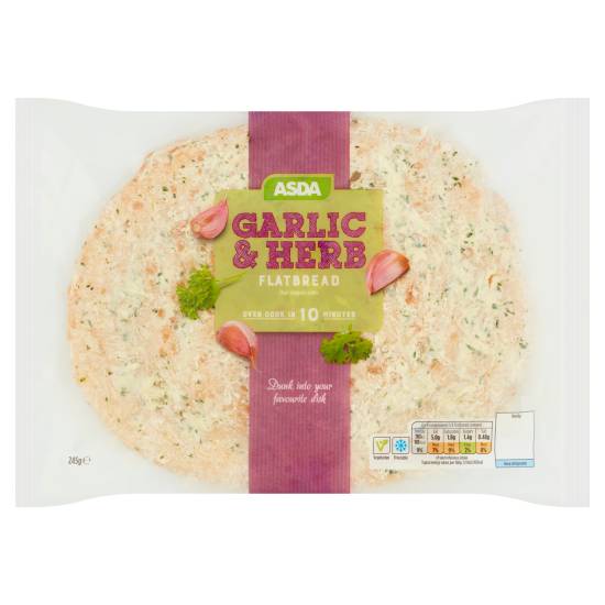 ASDA Garlic & Herb Flatbread (245g)