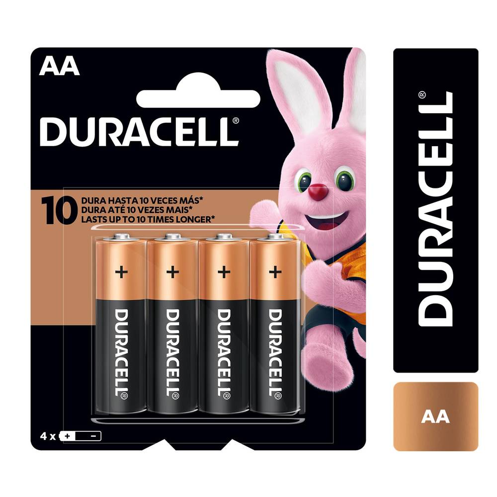 PILA DURACELL ALCALINA AA 4 UN