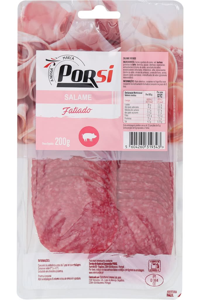 PorSi - Salame fatiado, 200 g