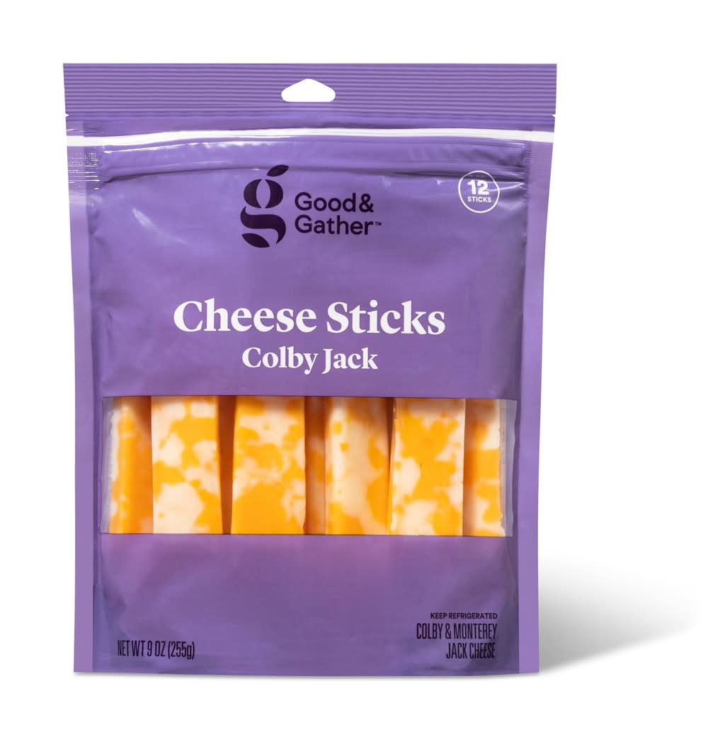 Good & Gather Colby Jack Cheese Sticks (9 oz, 12 ct)