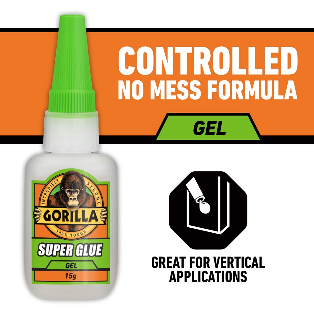 Gorilla 15-gram Gel Super Glue