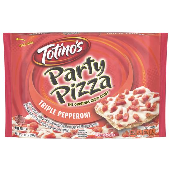 Totino's Party Pizza Original Crisp Crust Triple Pepperoni
