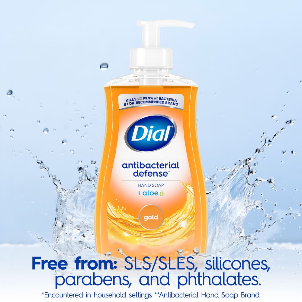 Dial Antibacterial Defense Liquid Hand Soap, Gold (11 fl oz)